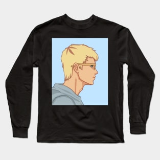 Jason Grace - Side Profile Long Sleeve T-Shirt